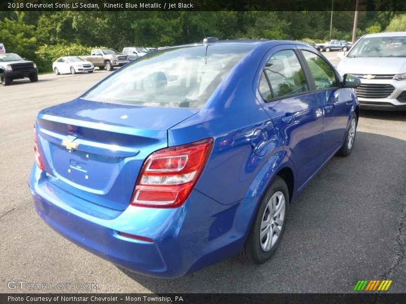 Kinetic Blue Metallic / Jet Black 2018 Chevrolet Sonic LS Sedan