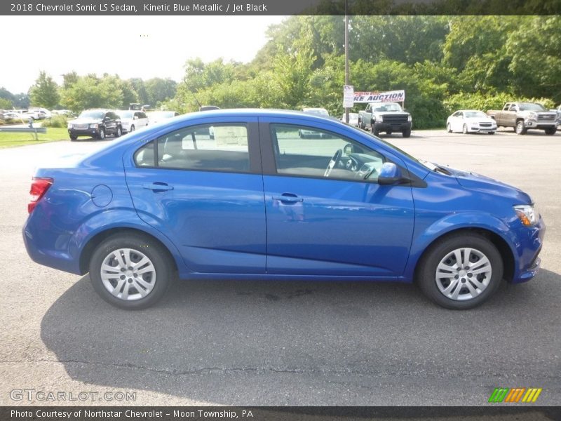 Kinetic Blue Metallic / Jet Black 2018 Chevrolet Sonic LS Sedan