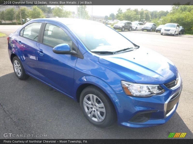 Kinetic Blue Metallic / Jet Black 2018 Chevrolet Sonic LS Sedan
