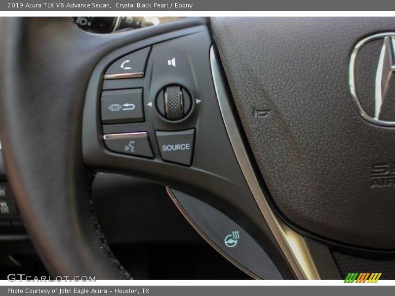 Crystal Black Pearl / Ebony 2019 Acura TLX V6 Advance Sedan
