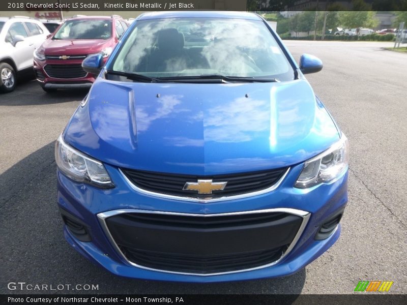 Kinetic Blue Metallic / Jet Black 2018 Chevrolet Sonic LS Sedan