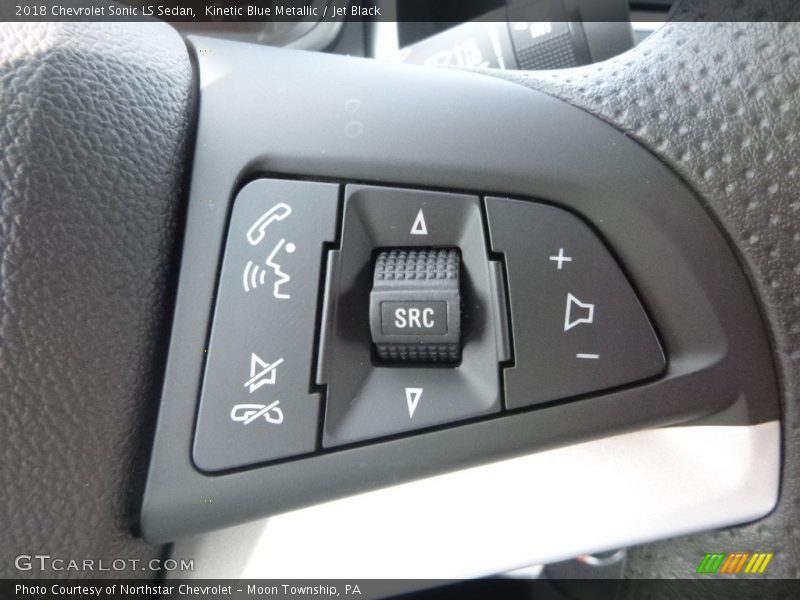 Kinetic Blue Metallic / Jet Black 2018 Chevrolet Sonic LS Sedan