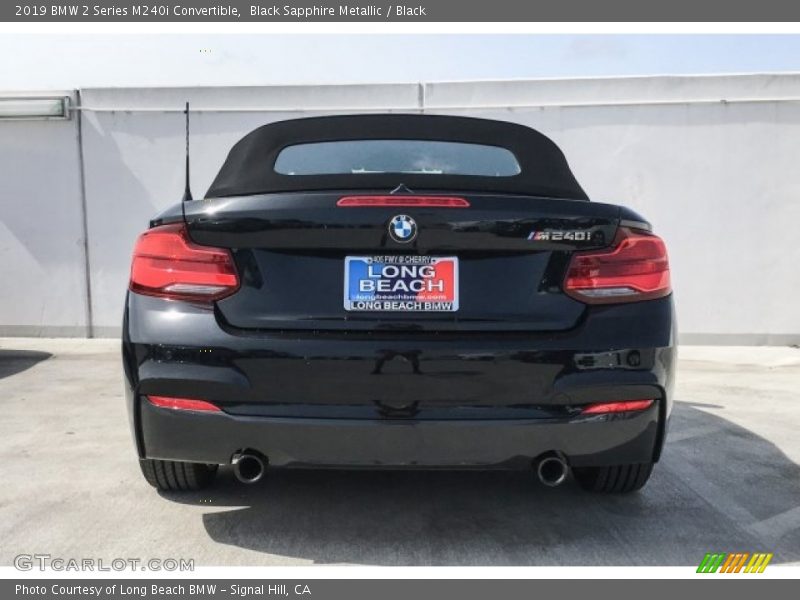 Black Sapphire Metallic / Black 2019 BMW 2 Series M240i Convertible