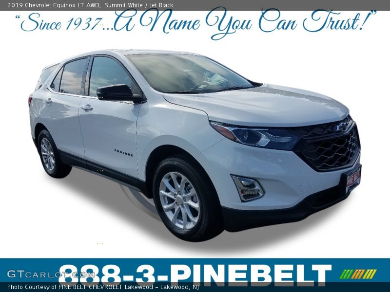 Summit White / Jet Black 2019 Chevrolet Equinox LT AWD