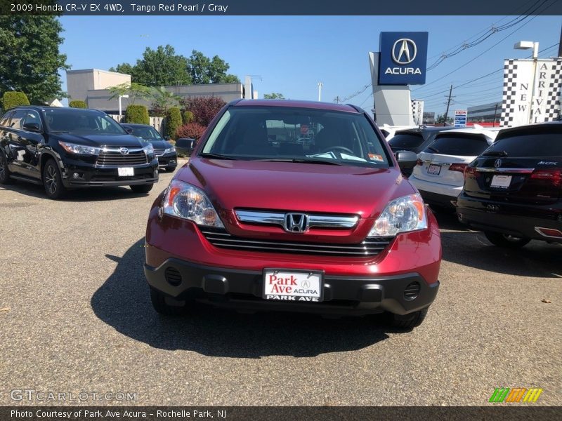 Tango Red Pearl / Gray 2009 Honda CR-V EX 4WD