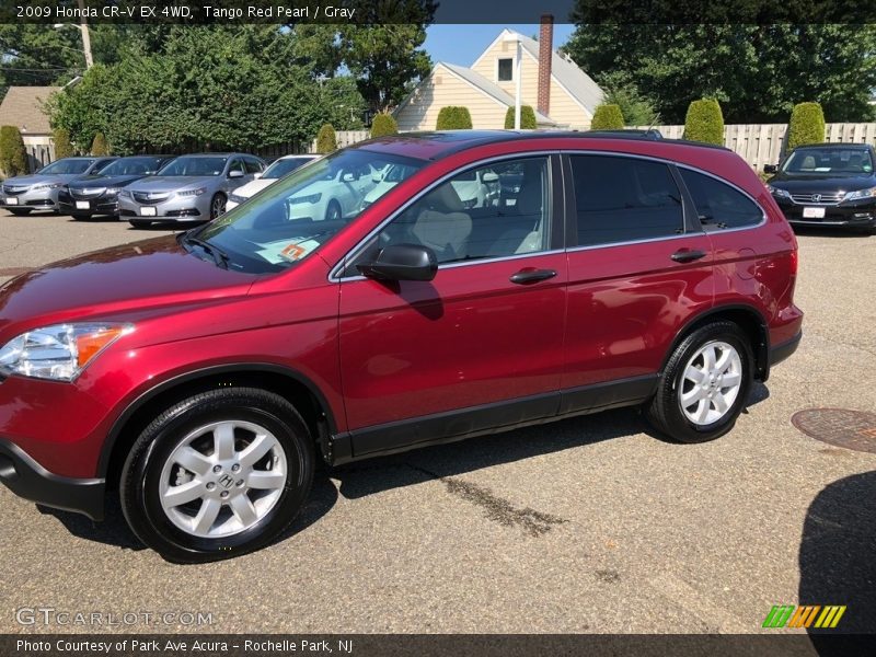 Tango Red Pearl / Gray 2009 Honda CR-V EX 4WD