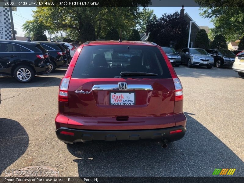 Tango Red Pearl / Gray 2009 Honda CR-V EX 4WD