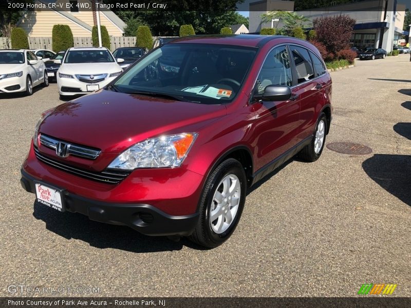 Tango Red Pearl / Gray 2009 Honda CR-V EX 4WD