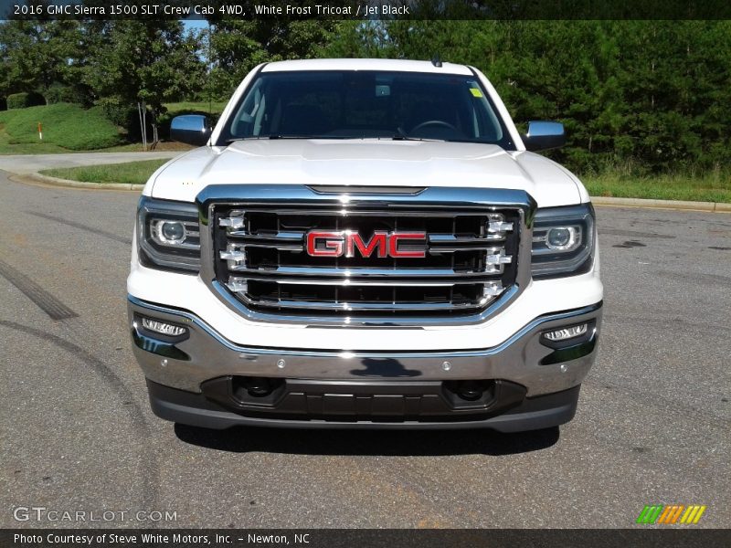 White Frost Tricoat / Jet Black 2016 GMC Sierra 1500 SLT Crew Cab 4WD