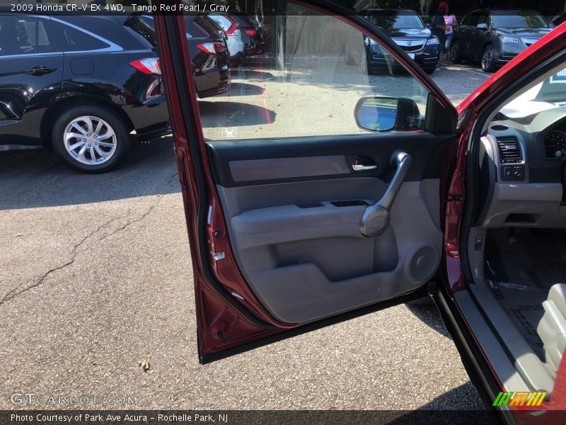 Tango Red Pearl / Gray 2009 Honda CR-V EX 4WD