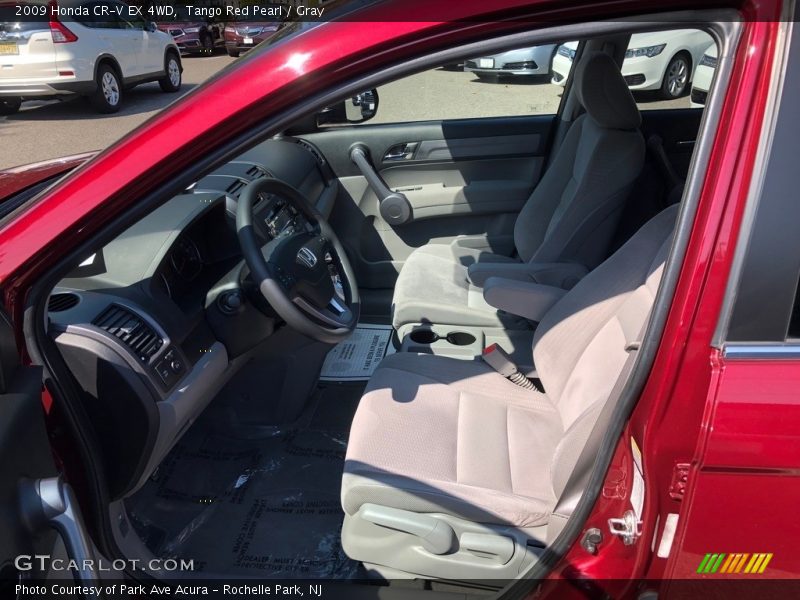 Tango Red Pearl / Gray 2009 Honda CR-V EX 4WD