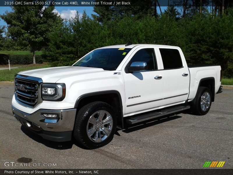 White Frost Tricoat / Jet Black 2016 GMC Sierra 1500 SLT Crew Cab 4WD