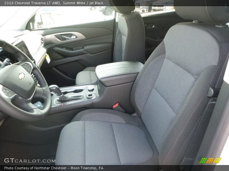 Summit White / Jet Black 2019 Chevrolet Traverse LT AWD