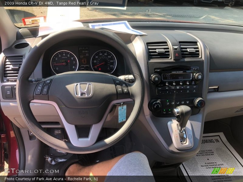 Tango Red Pearl / Gray 2009 Honda CR-V EX 4WD