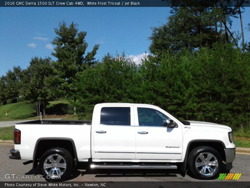 White Frost Tricoat / Jet Black 2016 GMC Sierra 1500 SLT Crew Cab 4WD