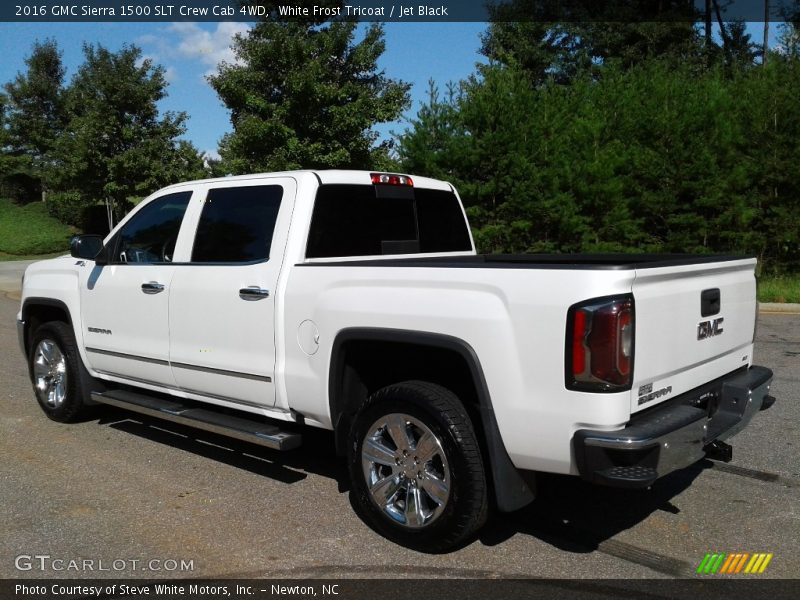 White Frost Tricoat / Jet Black 2016 GMC Sierra 1500 SLT Crew Cab 4WD