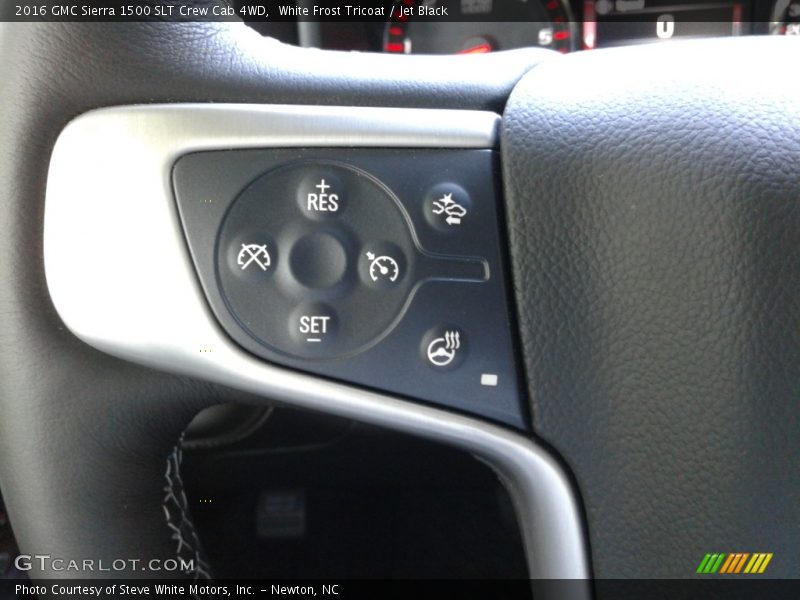 White Frost Tricoat / Jet Black 2016 GMC Sierra 1500 SLT Crew Cab 4WD