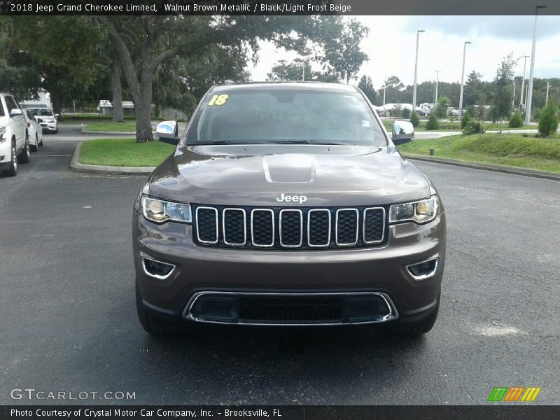 Walnut Brown Metallic / Black/Light Frost Beige 2018 Jeep Grand Cherokee Limited