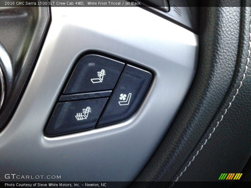 White Frost Tricoat / Jet Black 2016 GMC Sierra 1500 SLT Crew Cab 4WD