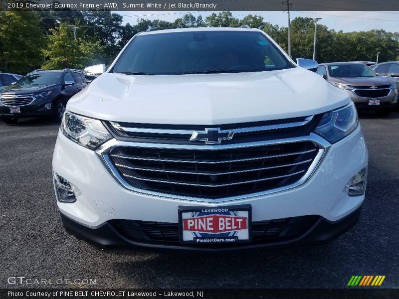 Summit White / Jet Black/Brandy 2019 Chevrolet Equinox Premier AWD