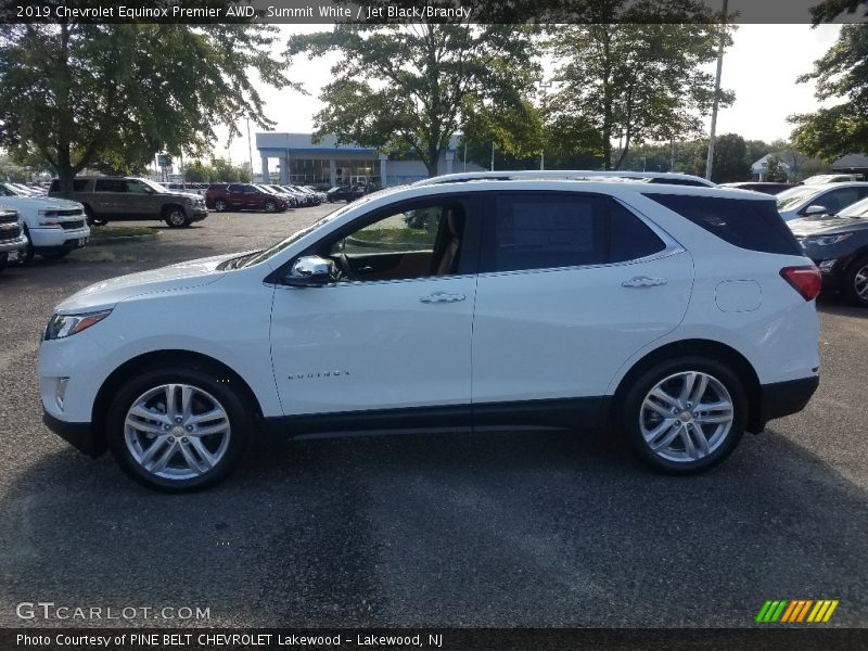 Summit White / Jet Black/Brandy 2019 Chevrolet Equinox Premier AWD