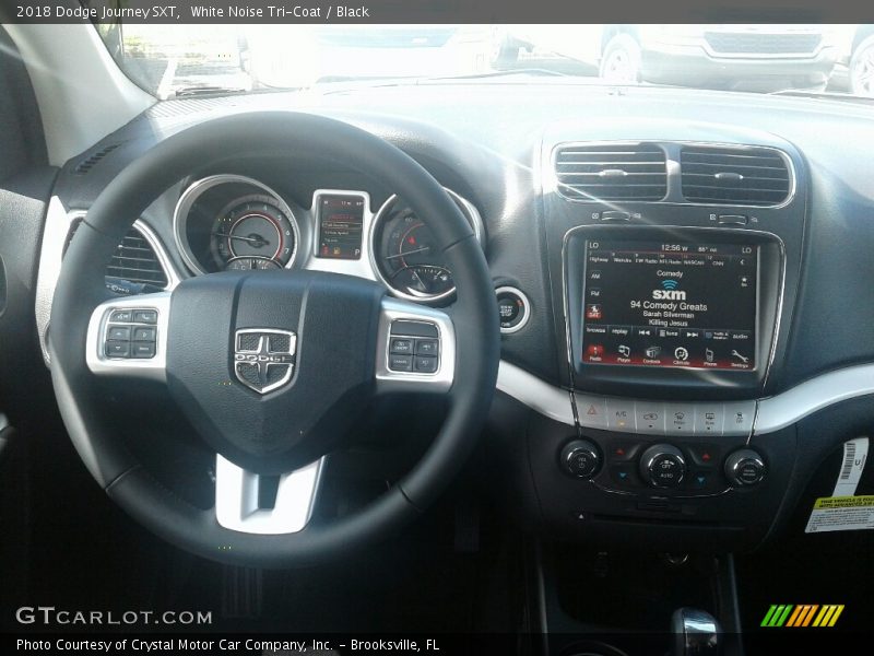 White Noise Tri-Coat / Black 2018 Dodge Journey SXT