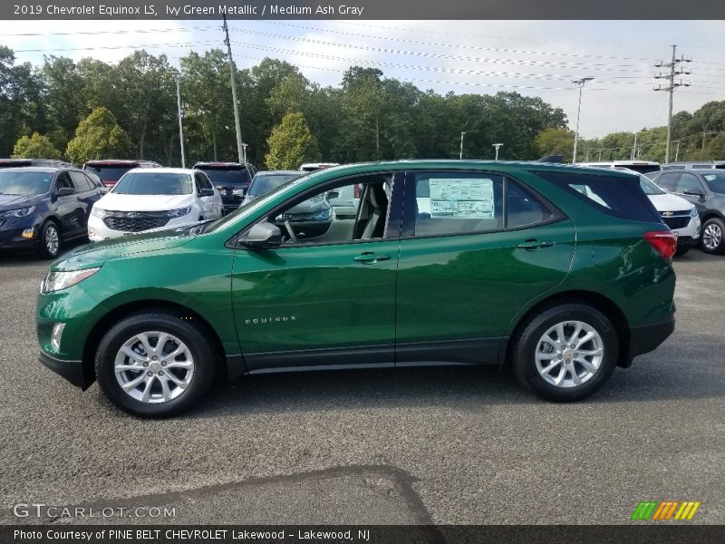 Ivy Green Metallic / Medium Ash Gray 2019 Chevrolet Equinox LS