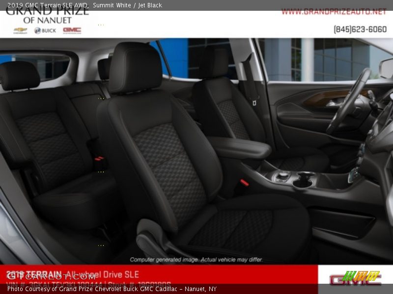 Summit White / Jet Black 2019 GMC Terrain SLE AWD