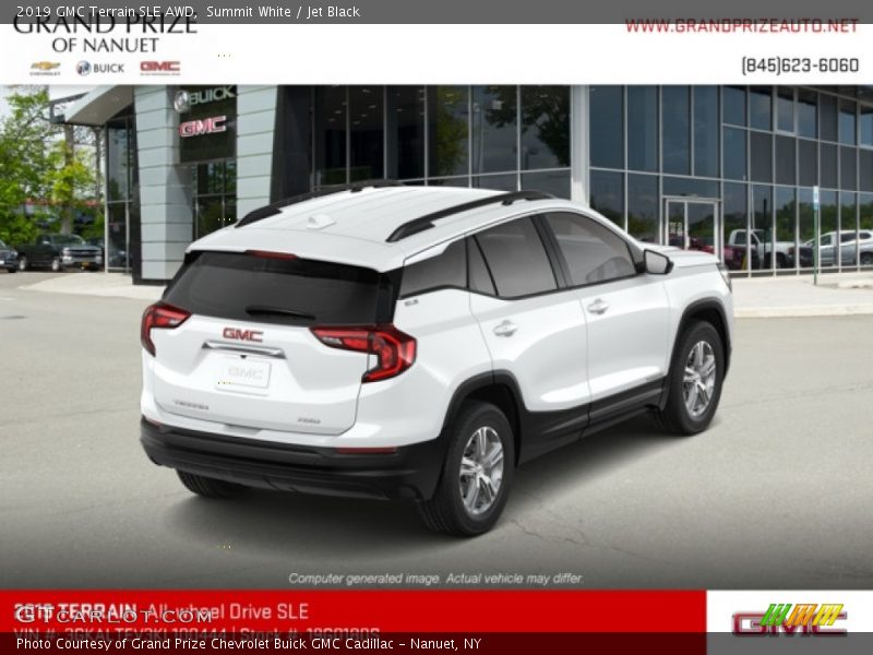 Summit White / Jet Black 2019 GMC Terrain SLE AWD