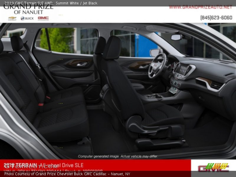 Summit White / Jet Black 2019 GMC Terrain SLE AWD
