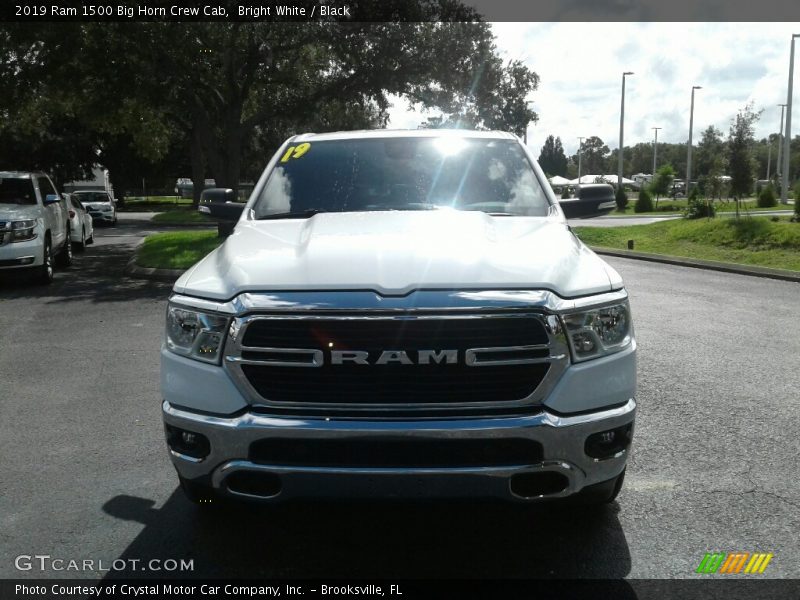 Bright White / Black 2019 Ram 1500 Big Horn Crew Cab