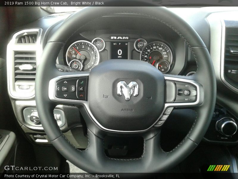 Bright White / Black 2019 Ram 1500 Big Horn Crew Cab