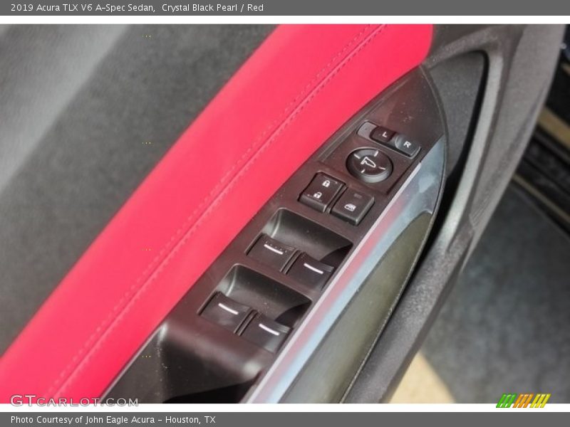 Crystal Black Pearl / Red 2019 Acura TLX V6 A-Spec Sedan