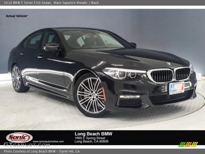 Black Sapphire Metallic / Black 2019 BMW 5 Series 530i Sedan