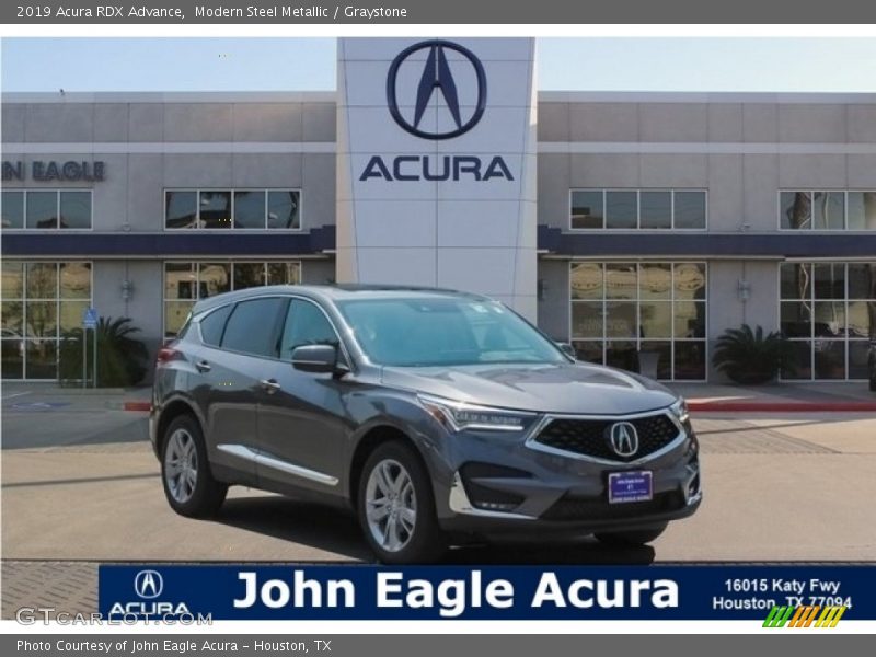 Modern Steel Metallic / Graystone 2019 Acura RDX Advance