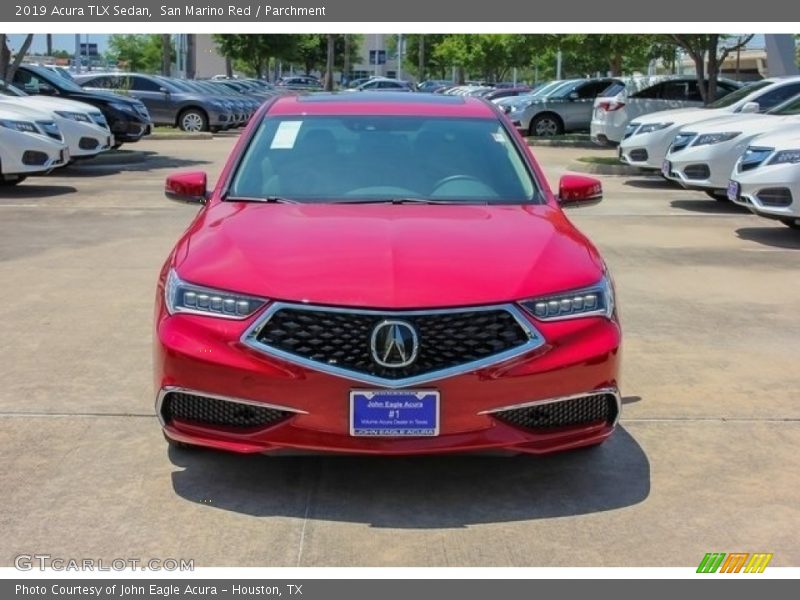 San Marino Red / Parchment 2019 Acura TLX Sedan