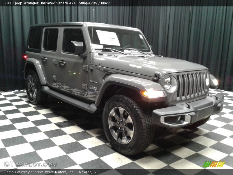 Sting-Gray / Black 2018 Jeep Wrangler Unlimited Sahara 4x4