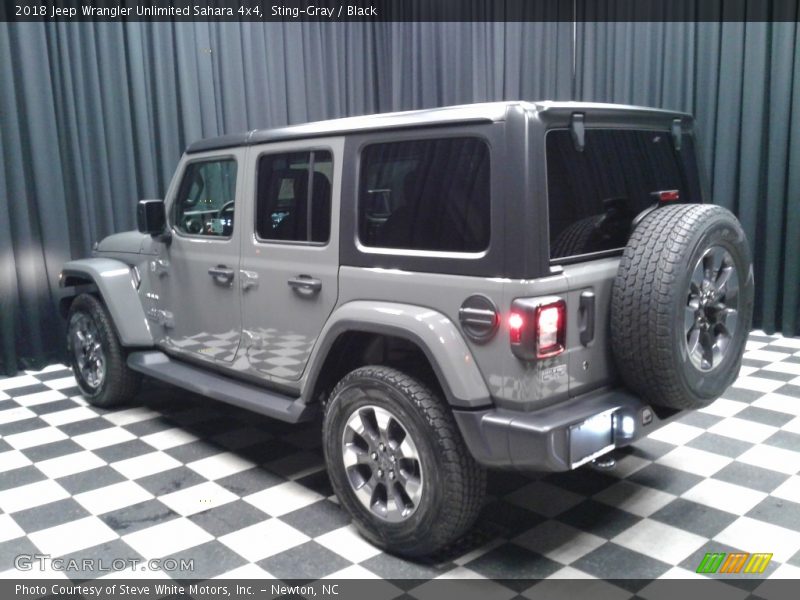 Sting-Gray / Black 2018 Jeep Wrangler Unlimited Sahara 4x4