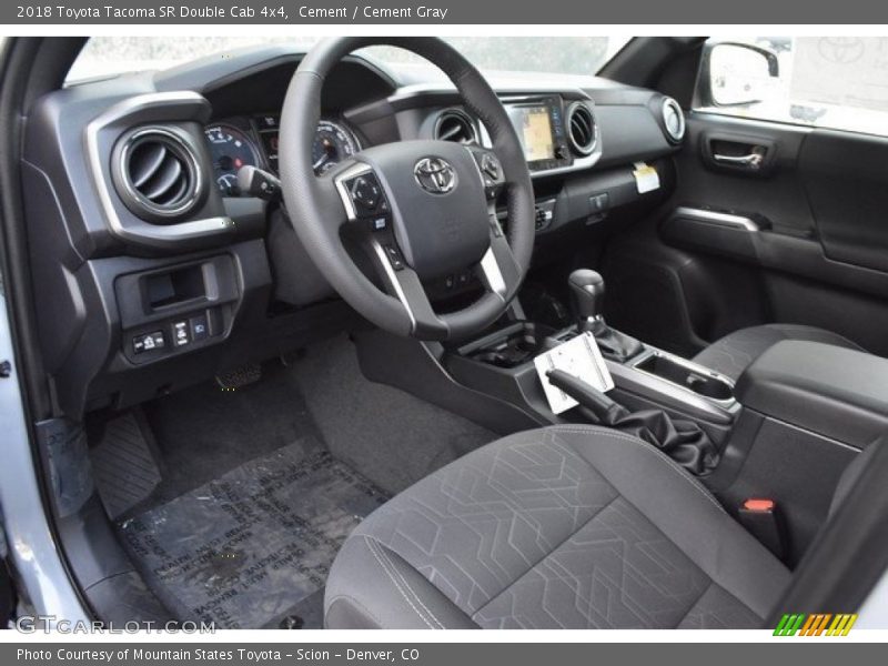 Cement / Cement Gray 2018 Toyota Tacoma SR Double Cab 4x4