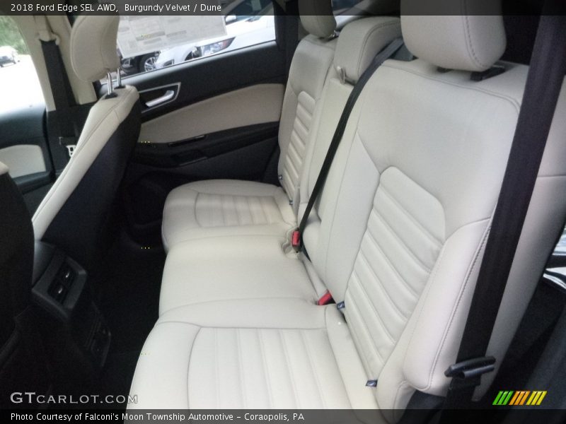 Burgundy Velvet / Dune 2018 Ford Edge SEL AWD