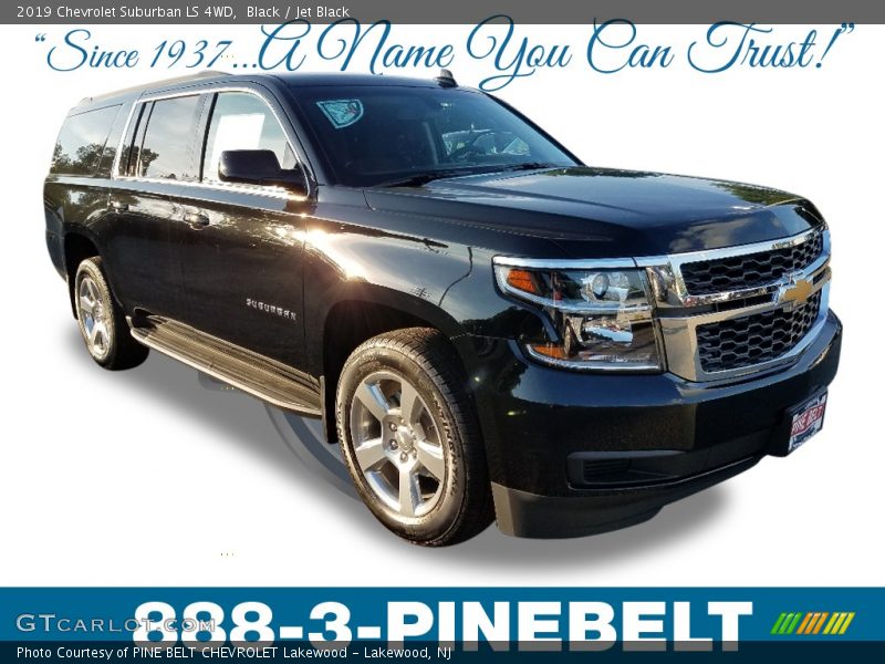Black / Jet Black 2019 Chevrolet Suburban LS 4WD