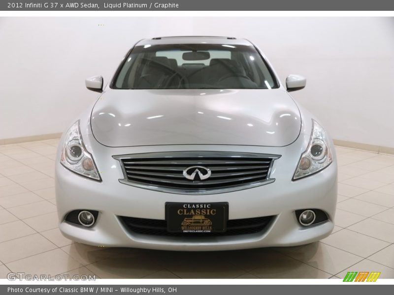 Liquid Platinum / Graphite 2012 Infiniti G 37 x AWD Sedan