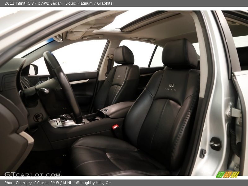 Liquid Platinum / Graphite 2012 Infiniti G 37 x AWD Sedan