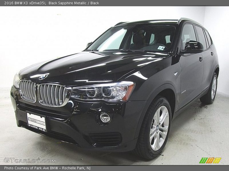 Black Sapphire Metallic / Black 2016 BMW X3 xDrive35i