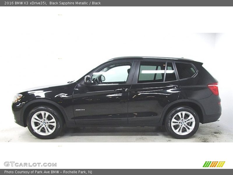 Black Sapphire Metallic / Black 2016 BMW X3 xDrive35i