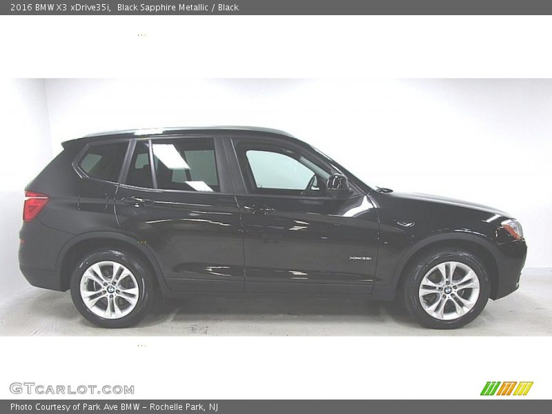 Black Sapphire Metallic / Black 2016 BMW X3 xDrive35i