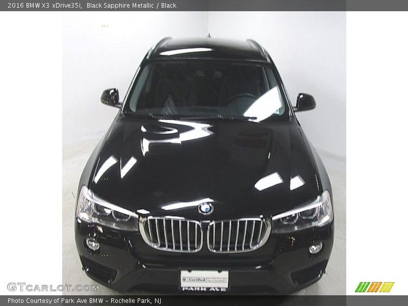 Black Sapphire Metallic / Black 2016 BMW X3 xDrive35i