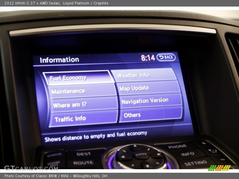 Liquid Platinum / Graphite 2012 Infiniti G 37 x AWD Sedan