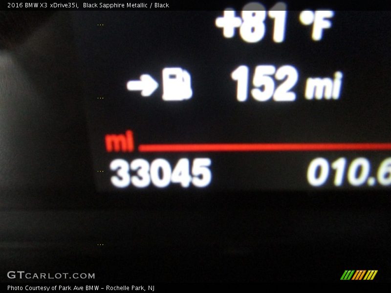 Black Sapphire Metallic / Black 2016 BMW X3 xDrive35i