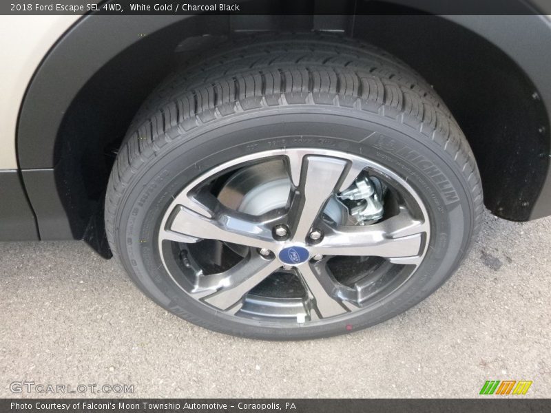 White Gold / Charcoal Black 2018 Ford Escape SEL 4WD